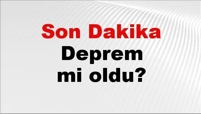 Kütahya'da Son Dakika Deprem Panik Yarattı! İşte Detaylar