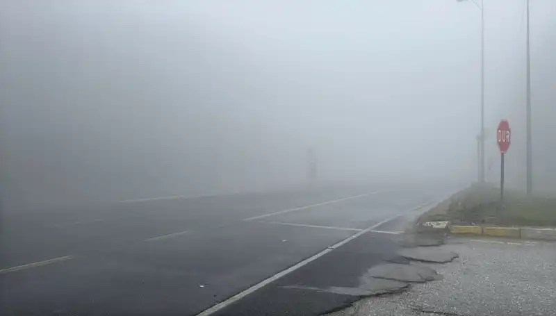 Bolu Dağı’ndaki Gizemli Sis Görüş Mesafesini Olumsuz Etkiledi