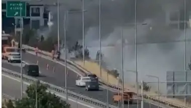 Anadolu Otoyolu'nda Korkunç Yangın: Sigara İzmari̇ti Nedeniyle Saniyeler İçinde Yayıldı