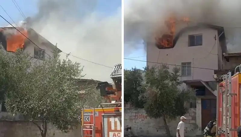 Hatay'da Korkutan Yangın: Küçük Çocuk Hastaneye Kaldırıldı